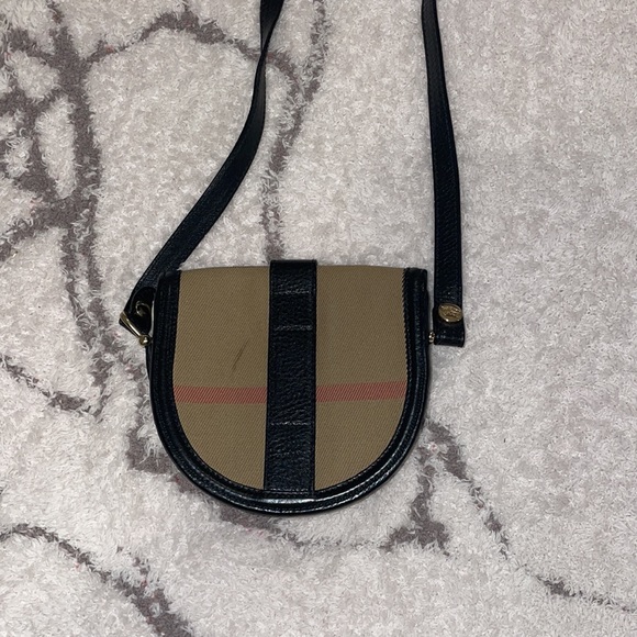 BURBERRY BEIGE NOVA CHECK BUCKLE CROSSBODY MINI BAG - Picture 5 of 8
